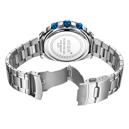 Awesome Blue Dial Chronograph Quartz Watch 2022 Bellissimo Deals