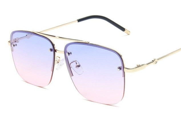 Big Square Rimless Sunglasses Bellissimo Deals