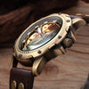 Load image into Gallery viewer, Bronze Skeleton Mechanical Watch Bellissimo Deals