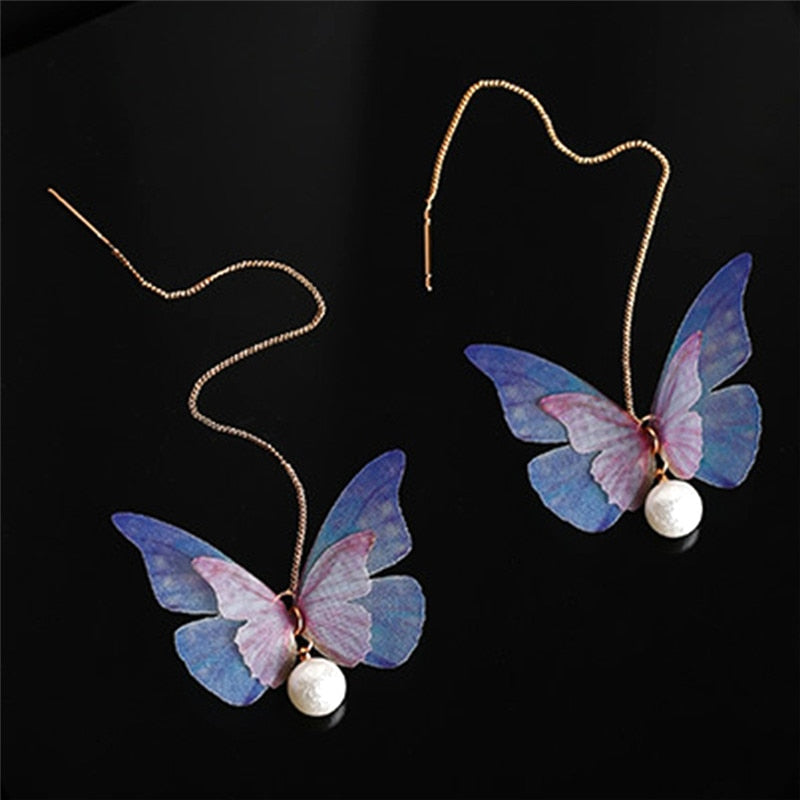 Butterfly Rhinestone Earrings Bellissimo Deals