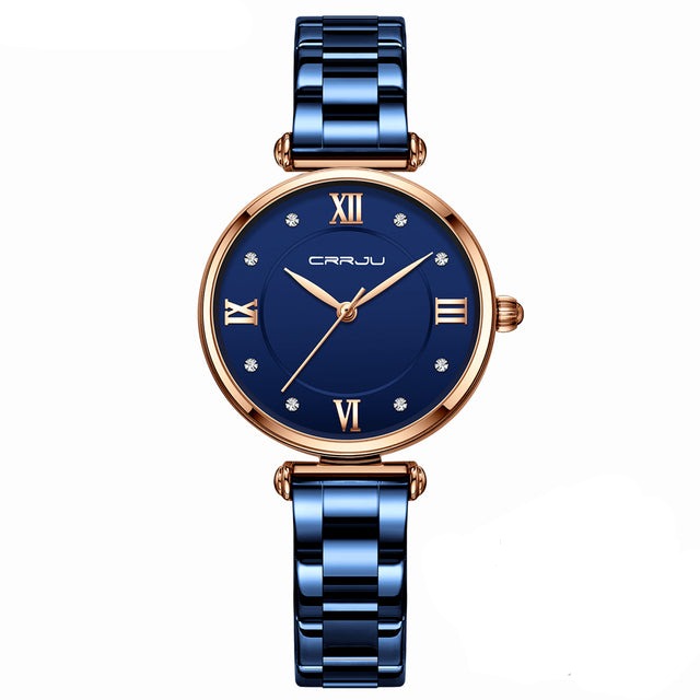 Crystal Rose Gold Wrist Watches Bellissimo Deals
