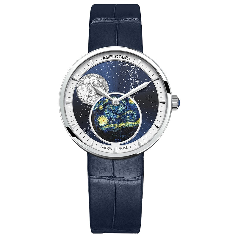 Elevate Your Style with the Moonphase Sapphire Watch 6504A1 Bellissimo Deals