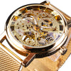 Load image into Gallery viewer, Fashion Luxury Hollow Skeleton Round Strap Wristwatch Bellissimo Deals