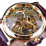 Fashion Luxury Hollow Skeleton Round Strap Wristwatch Bellissimo Deals