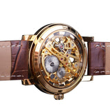 Fashion Luxury Hollow Skeleton Round Strap Wristwatch Bellissimo Deals