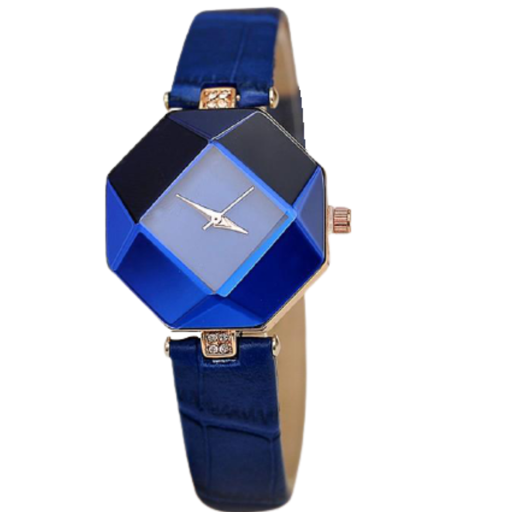 Geometry Cut Crystal Watch Bellissimo Deals
