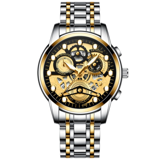 Gold Hollow Automatic Mechanical Watch Bellissimo Deals