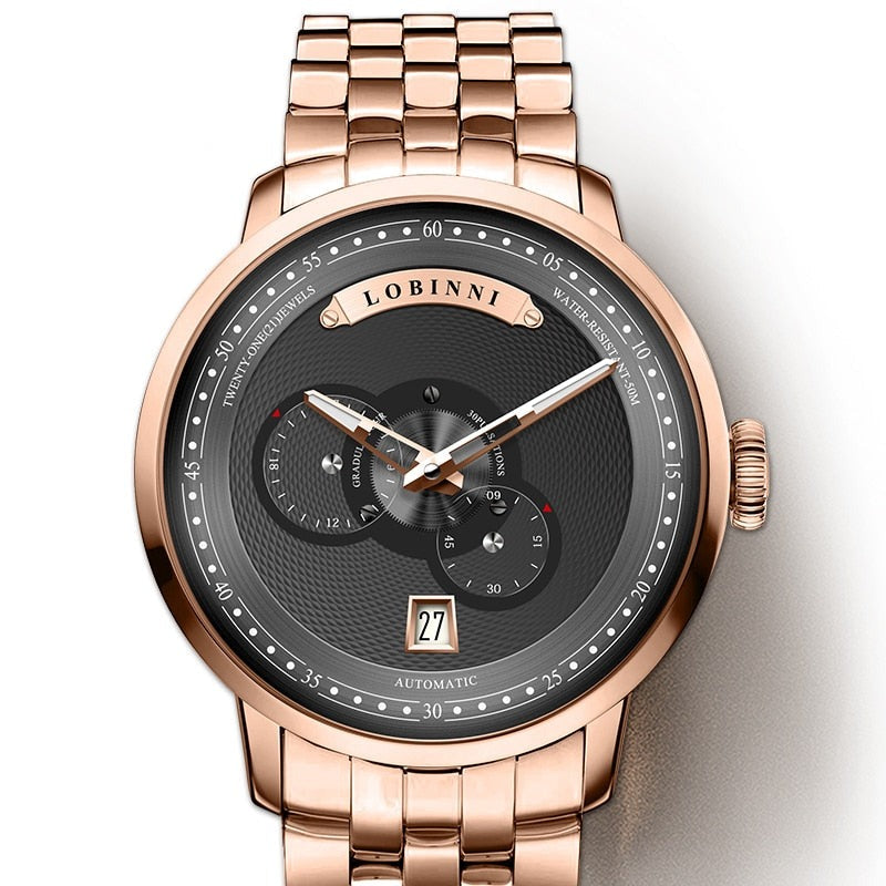 LOBINNI New Luxury Miyota 8215 Automatic Watch-Bellissimodeals