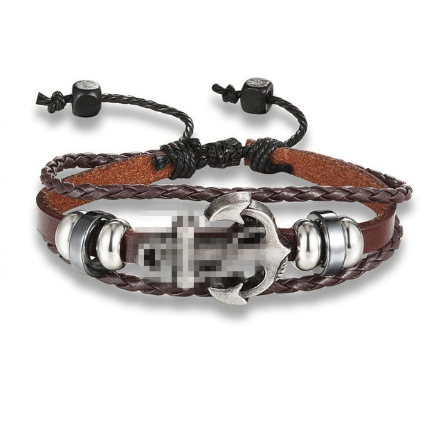 Leather Charm Bracelet Bangle Bellissimo Deals