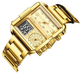 Luxury Men's Watch Dial Display Square Watch Bellissimo Deals