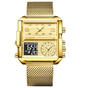 Luxury Men's Watch Dial Display Square Watch Bellissimo Deals