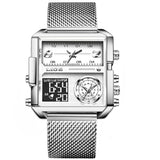 Luxury Men's Watch Dial Display Square Watch Bellissimo Deals