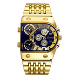 Luxury Multi Clock Stainless Square Watch Bellissimo Deals