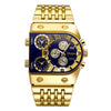 Load image into Gallery viewer, Luxury Multi Clock Stainless Square Watch Bellissimo Deals