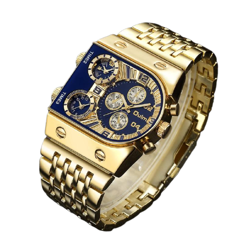 Luxury Multi Clock Stainless Square Watch Bellissimo Deals