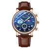 Men's Genuine Leather Chronograph Watch CX0841 Bellissimo Deals