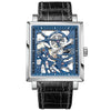 Original Skeleton Sapphire Blue Mechanical Watch Bellissimo Deals