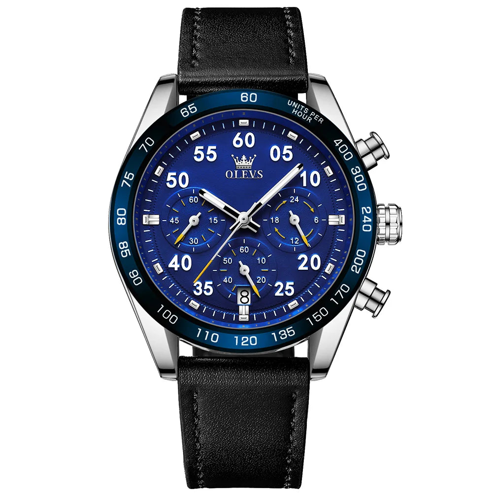 Men's Chronograph Quartz Watch: Stylish & Functional_1