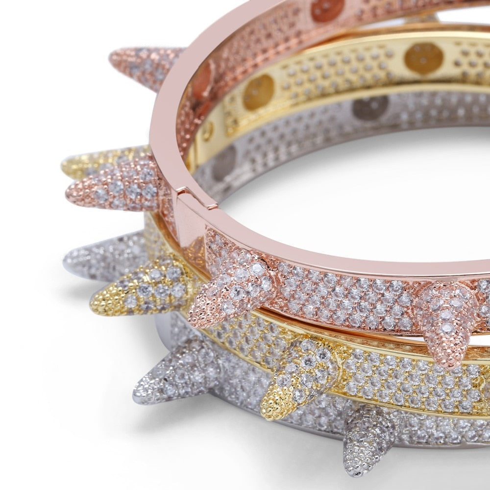 Spike Gold Silver Bracelets Bellissimo Deals