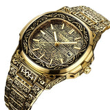 Vintage Golden Waterproof Watch Bellissimo Deals